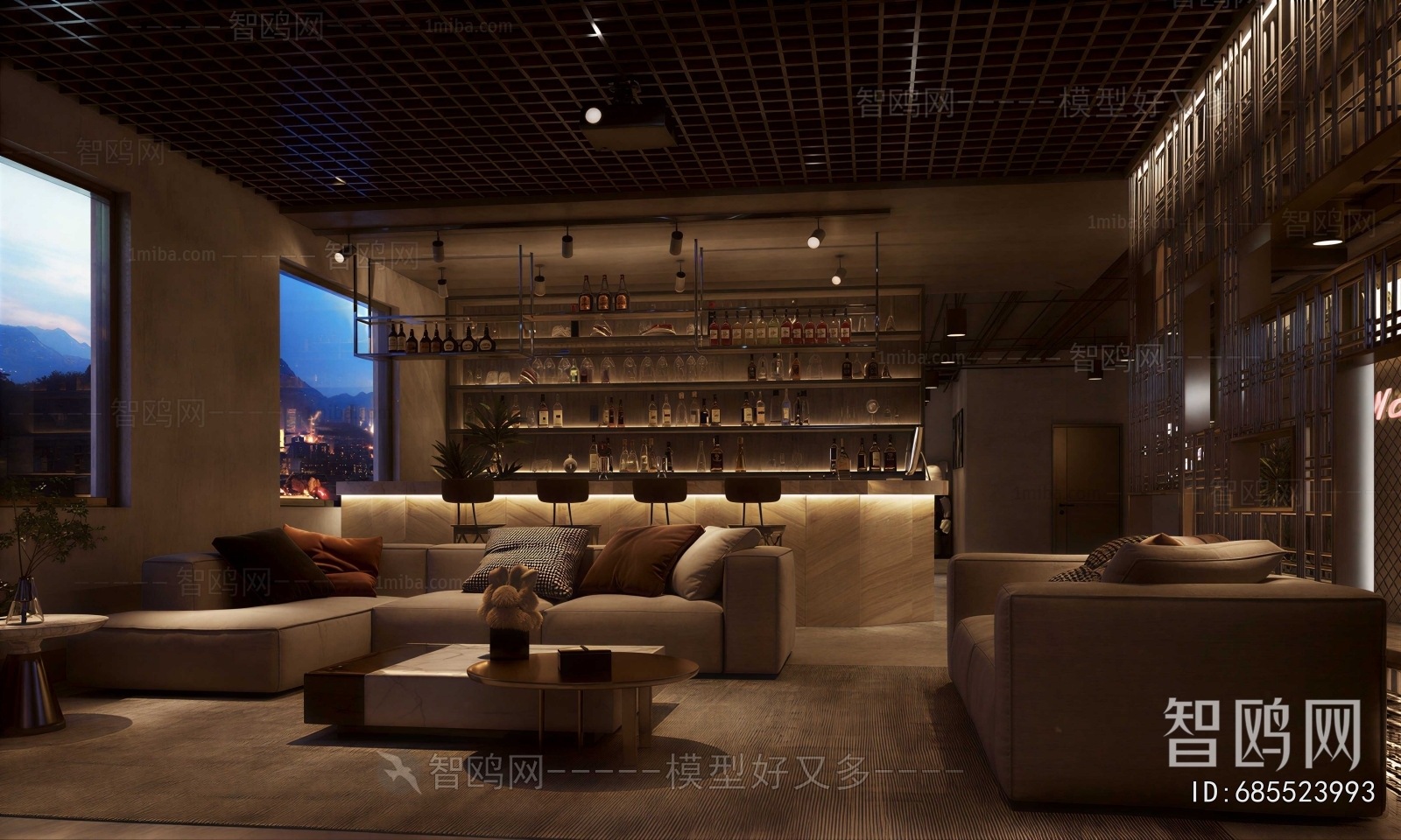 Industrial Style Bar