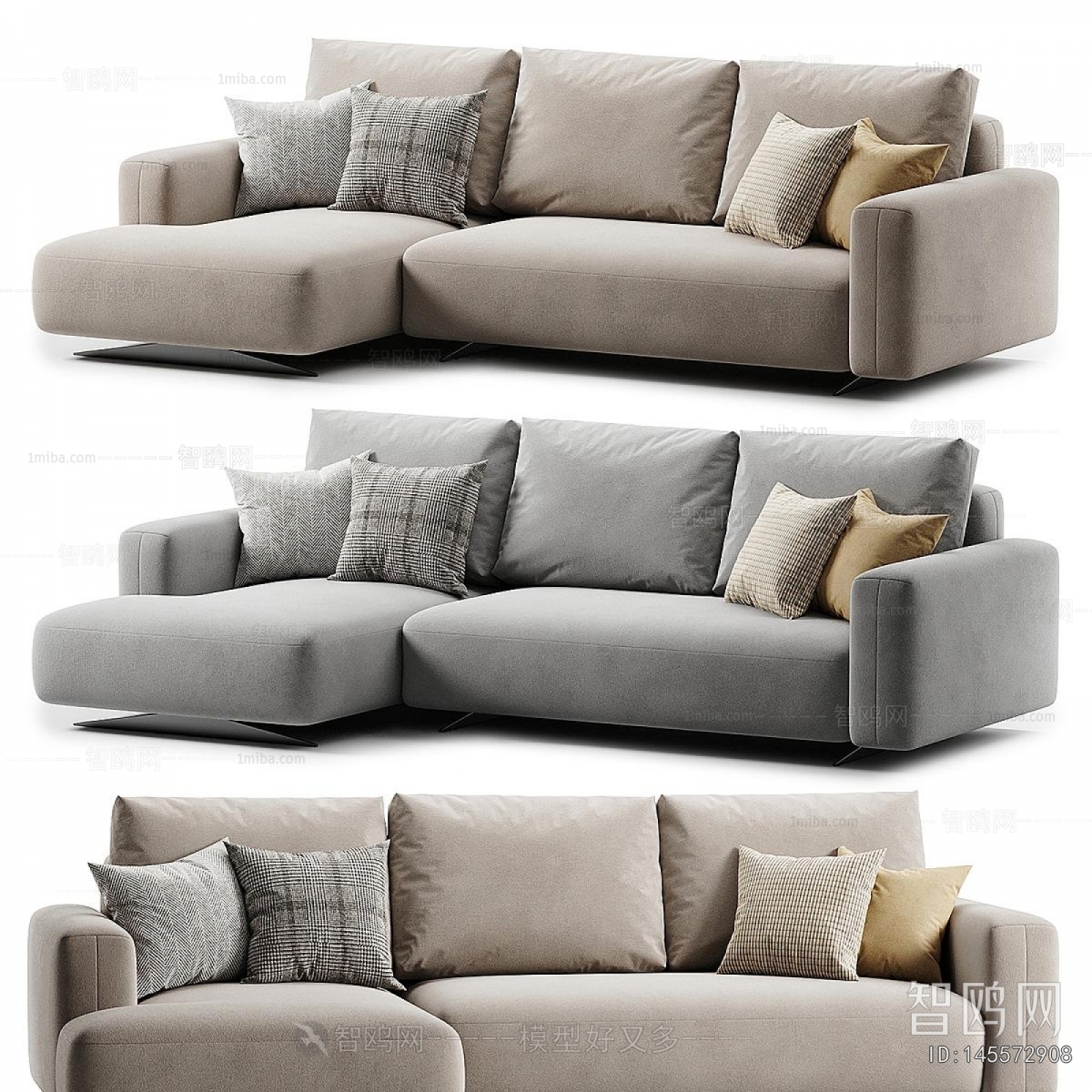 Modern Three-seat Sofa