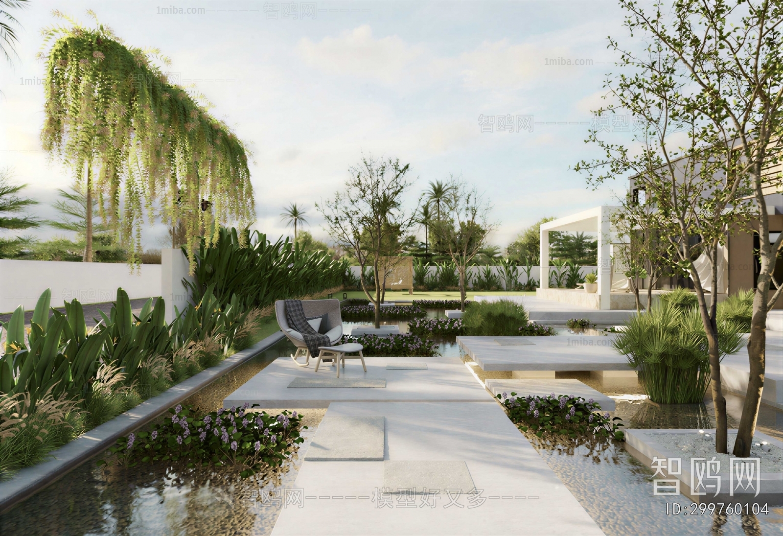 Modern Courtyard/landscape