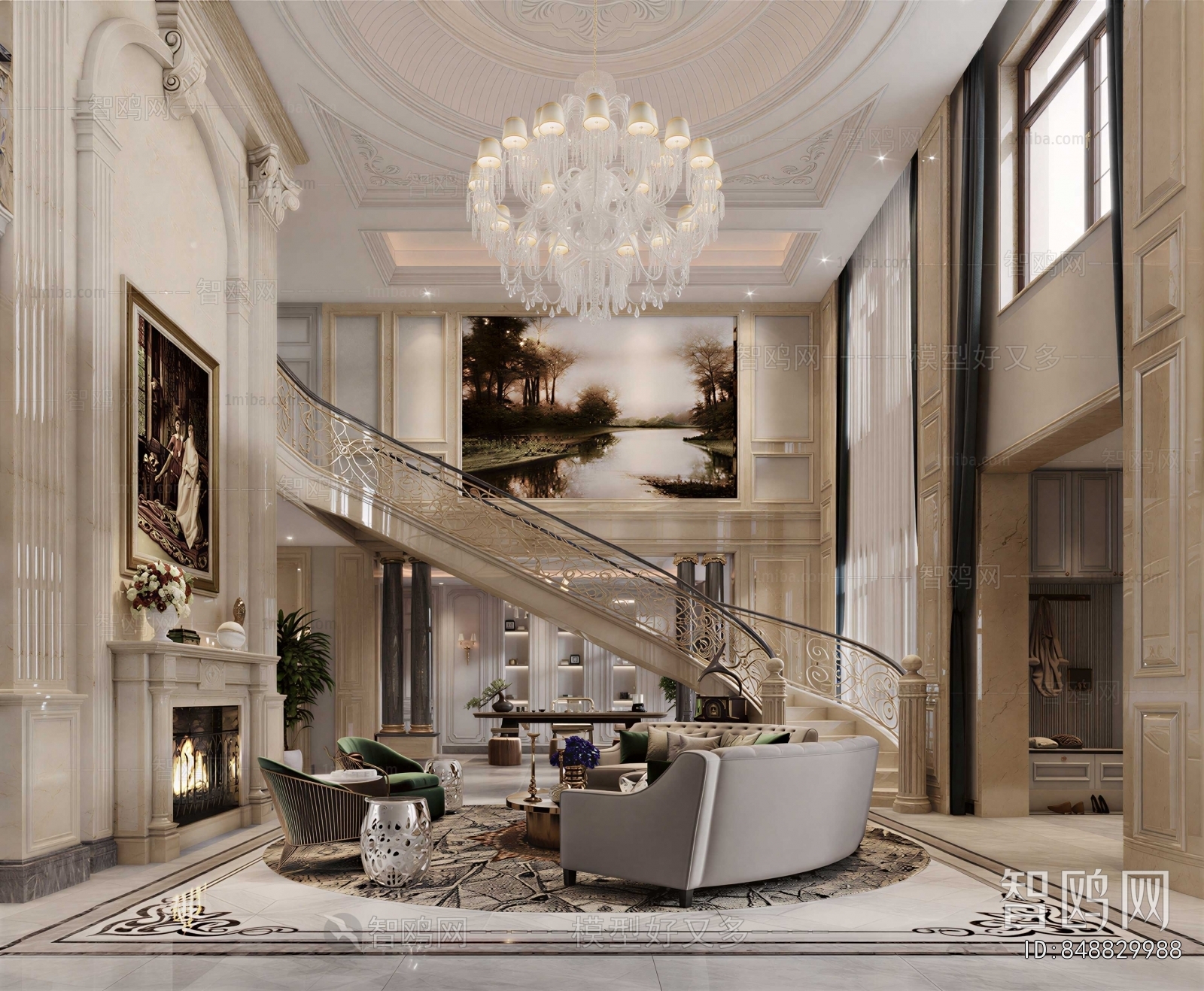 European Style A Living Room