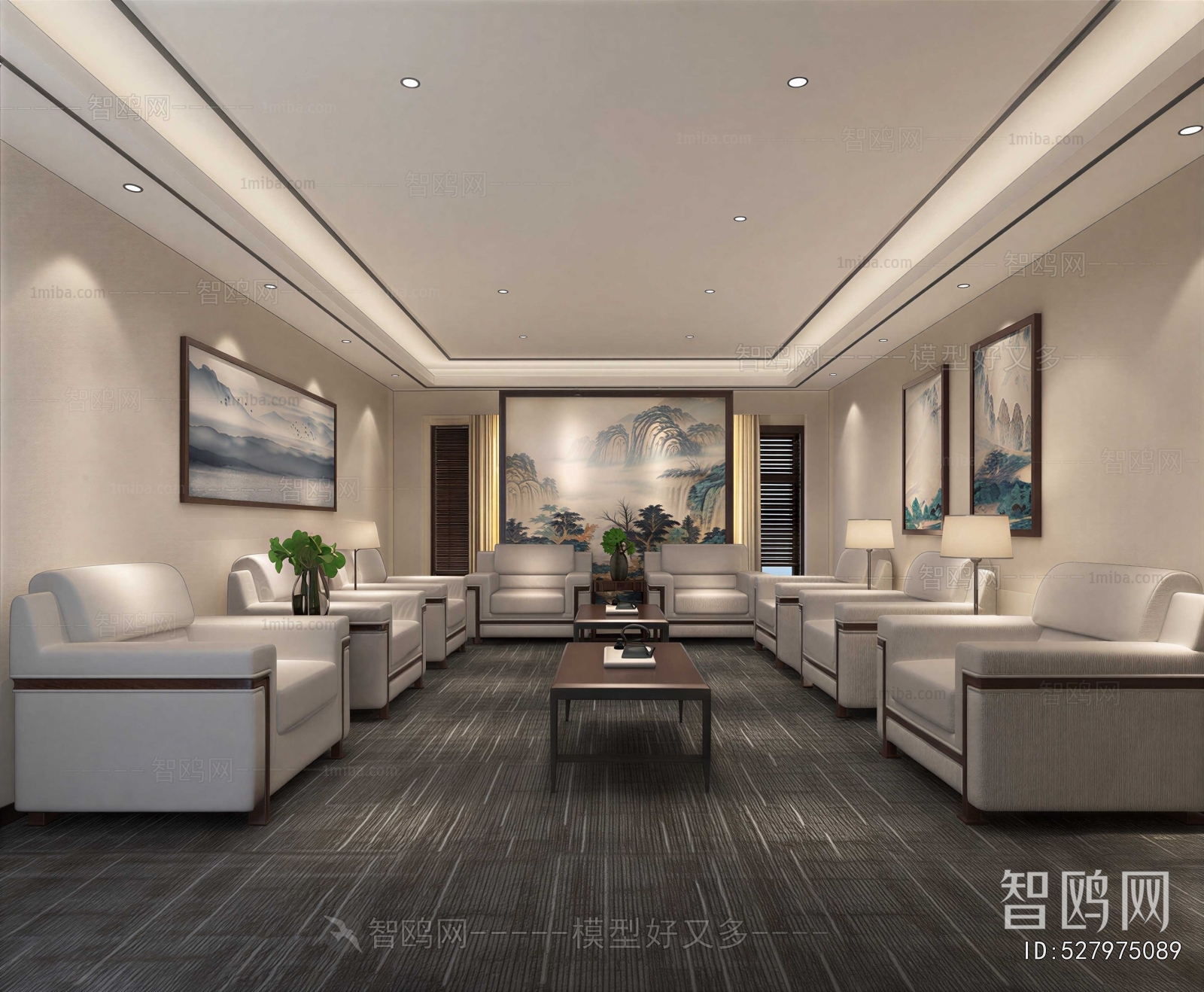 New Chinese Style Reception Room