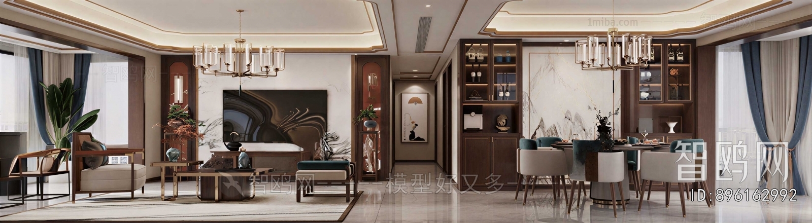 New Chinese Style Dining Room