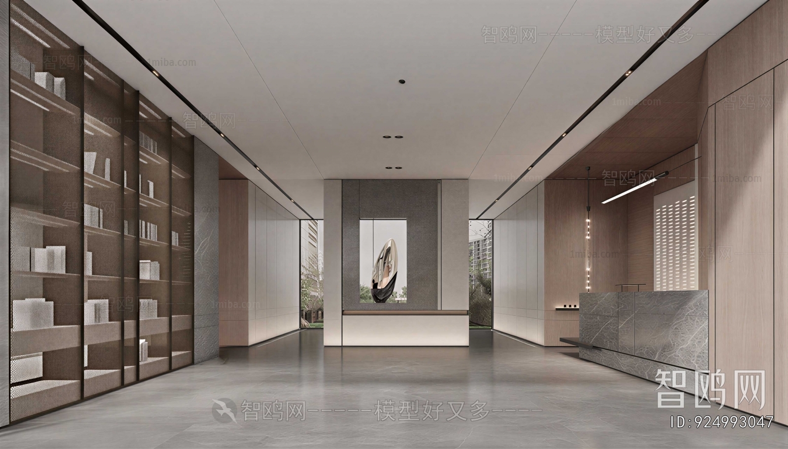 Modern Office Reception Desk