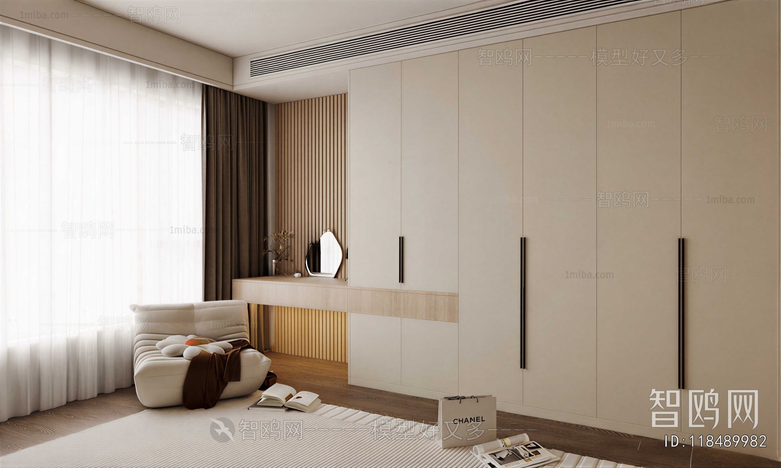 Modern Clothes Storage Area