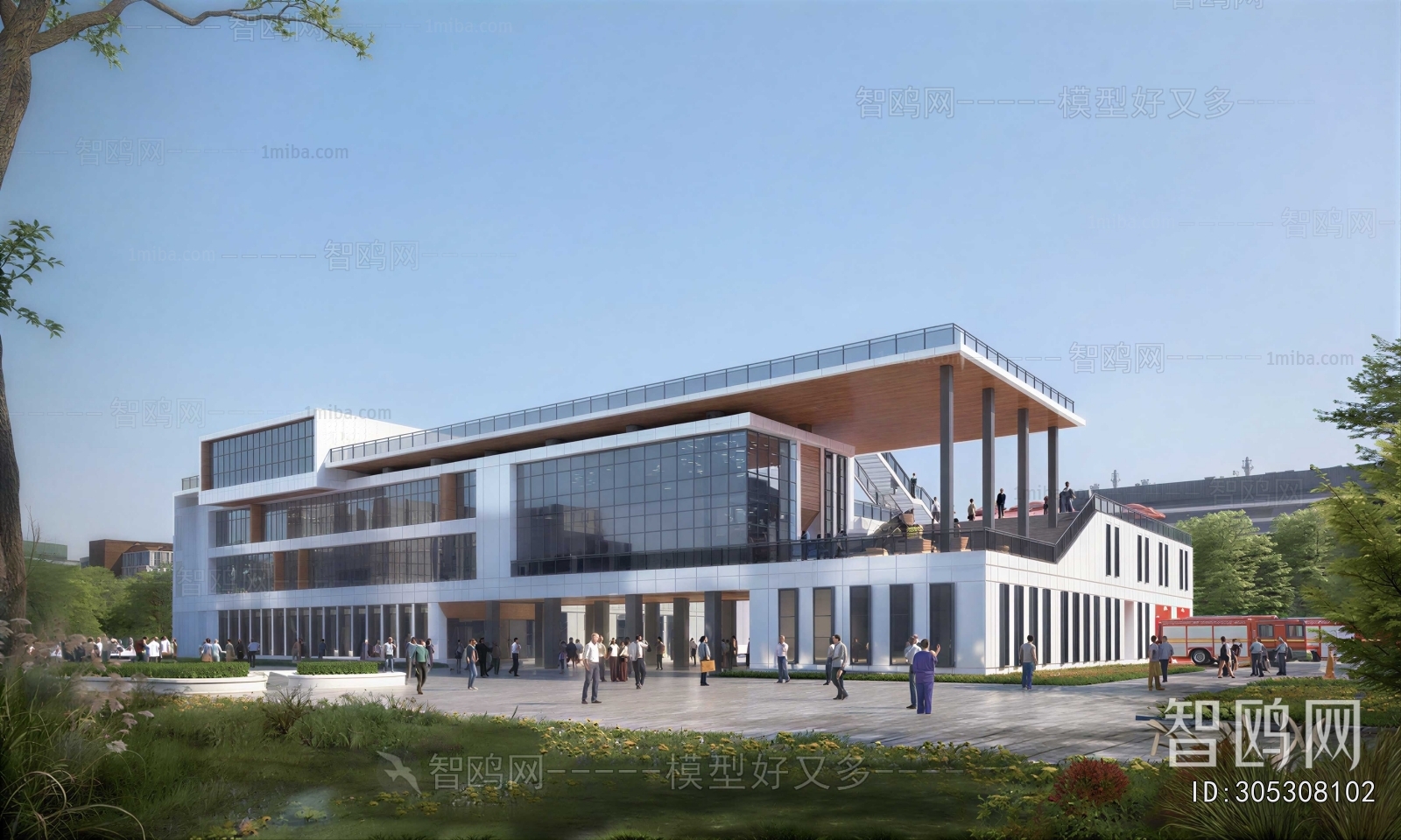 Modern School Building