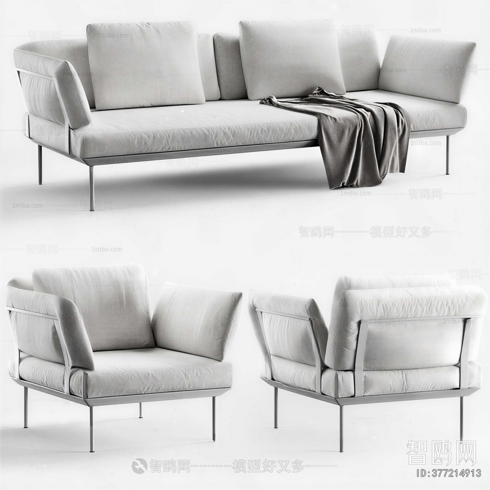Modern Three-seat Sofa