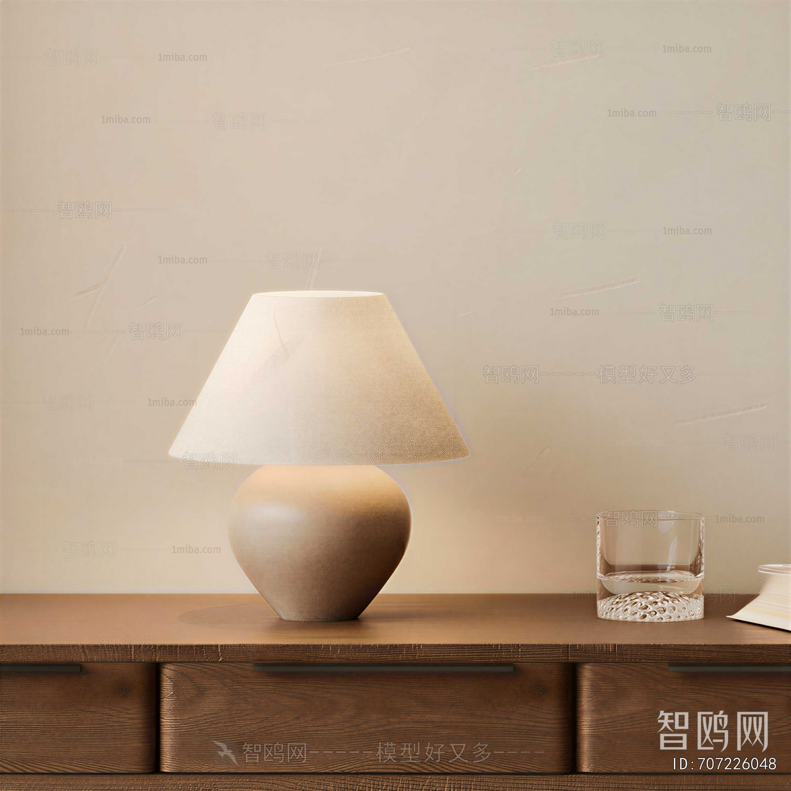 Wabi-sabi Style Table Lamp
