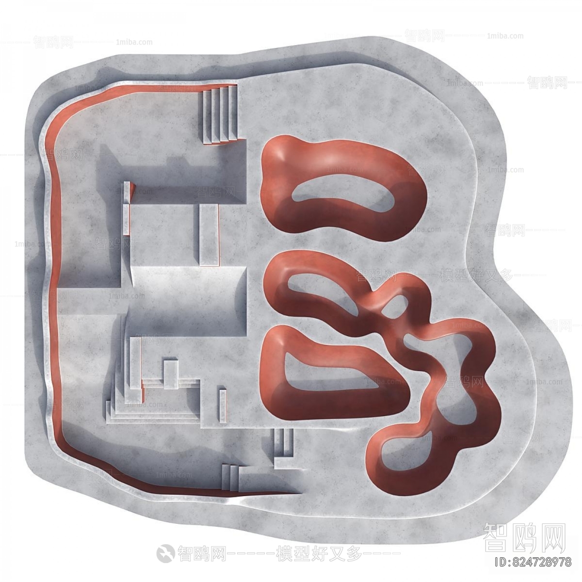 Modern Architectural Bird's-eye View Planning