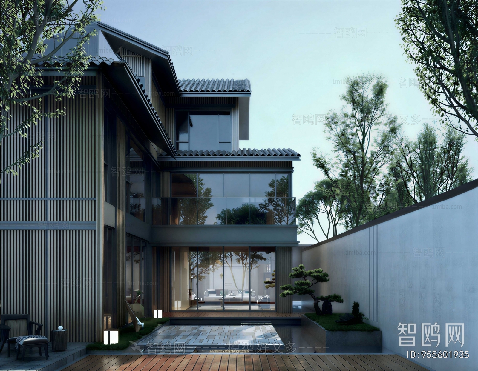 Modern Courtyard/landscape