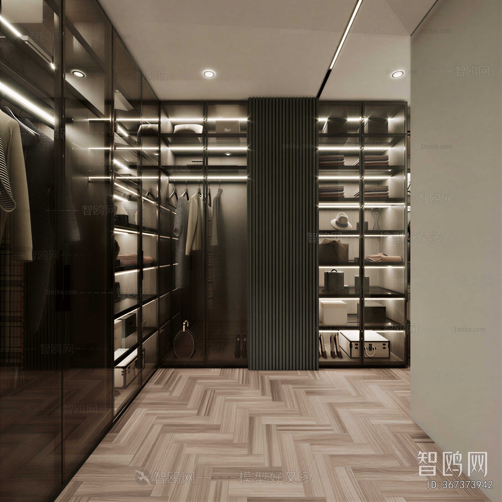 Modern Clothes Storage Area