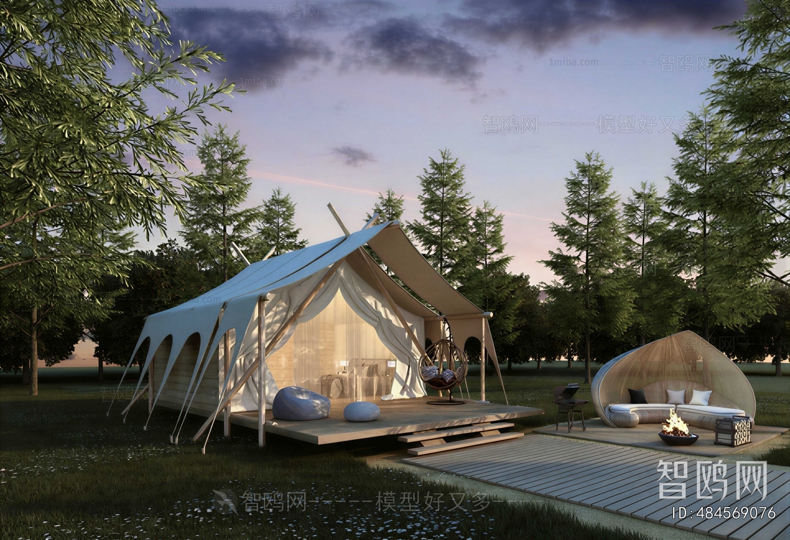 Modern Park Landscape