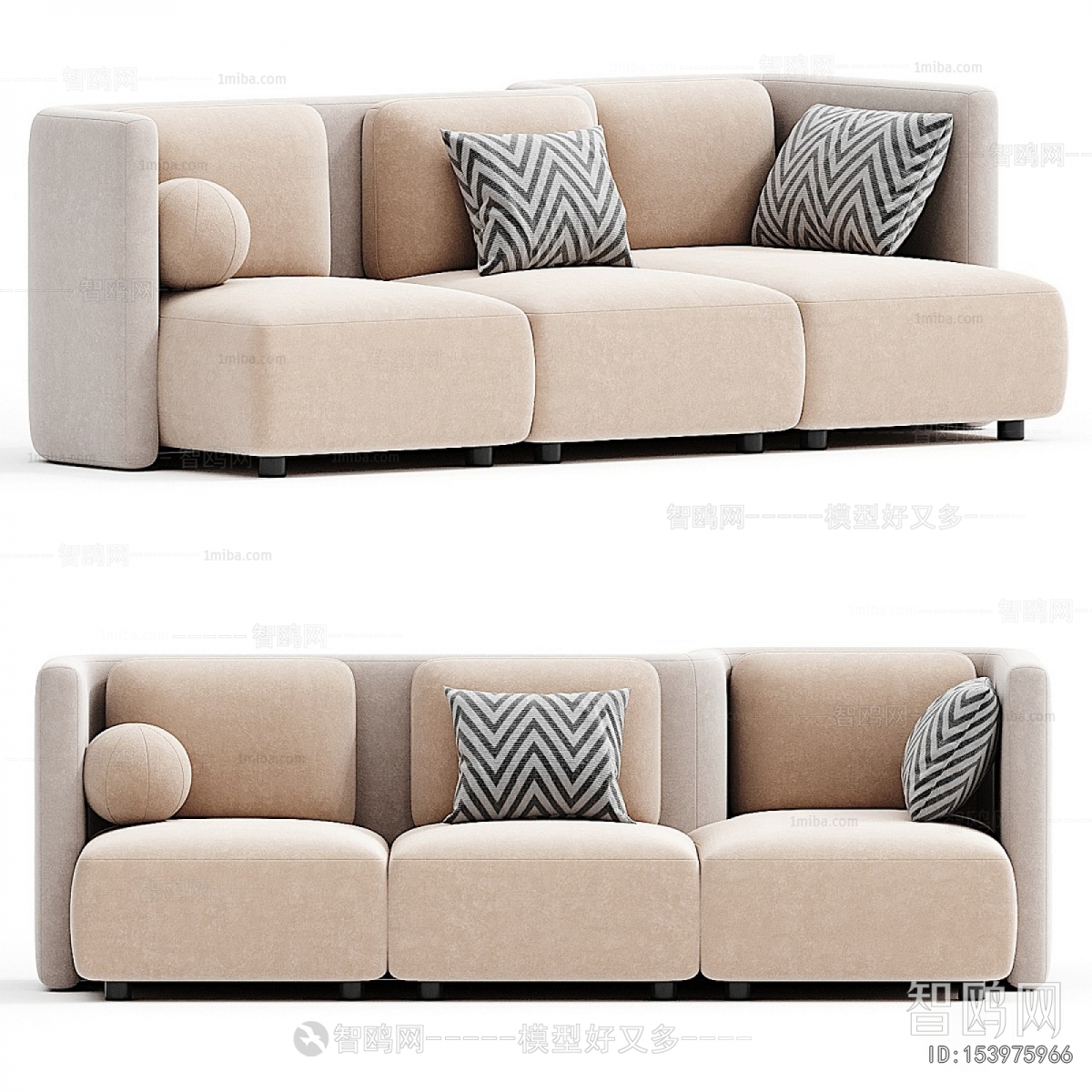 Modern Three-seat Sofa