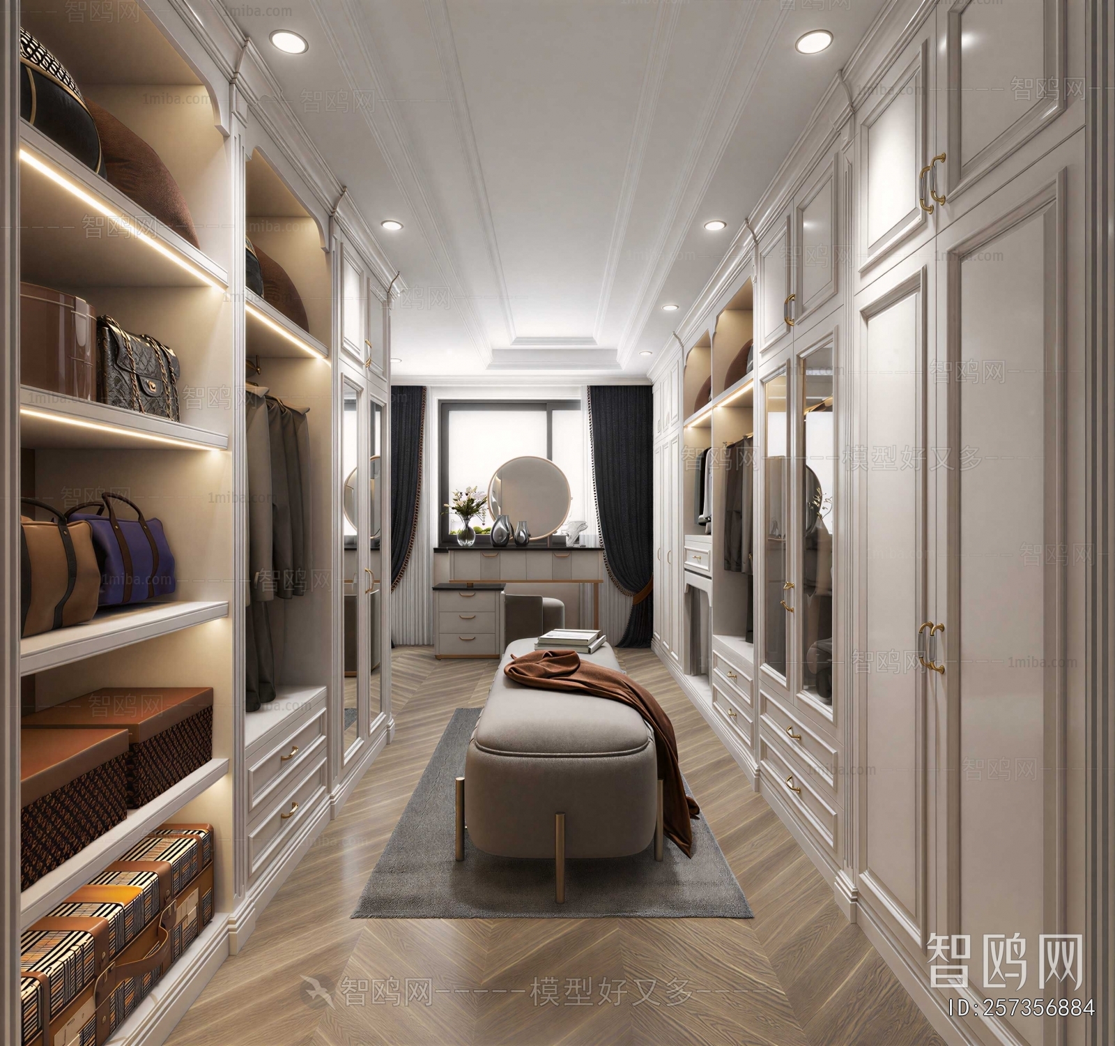 Modern Clothes Storage Area