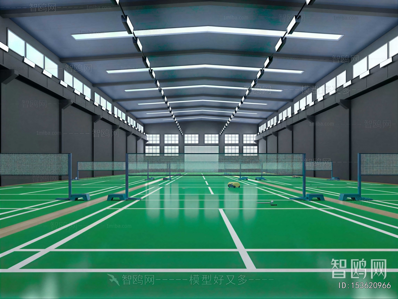 Modern Indoor Badminton Court