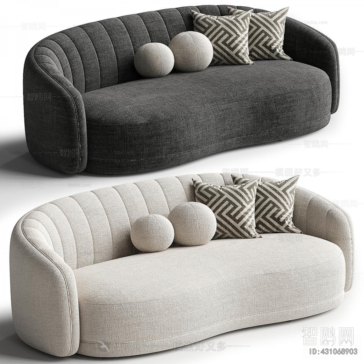 Modern Curved Sofa