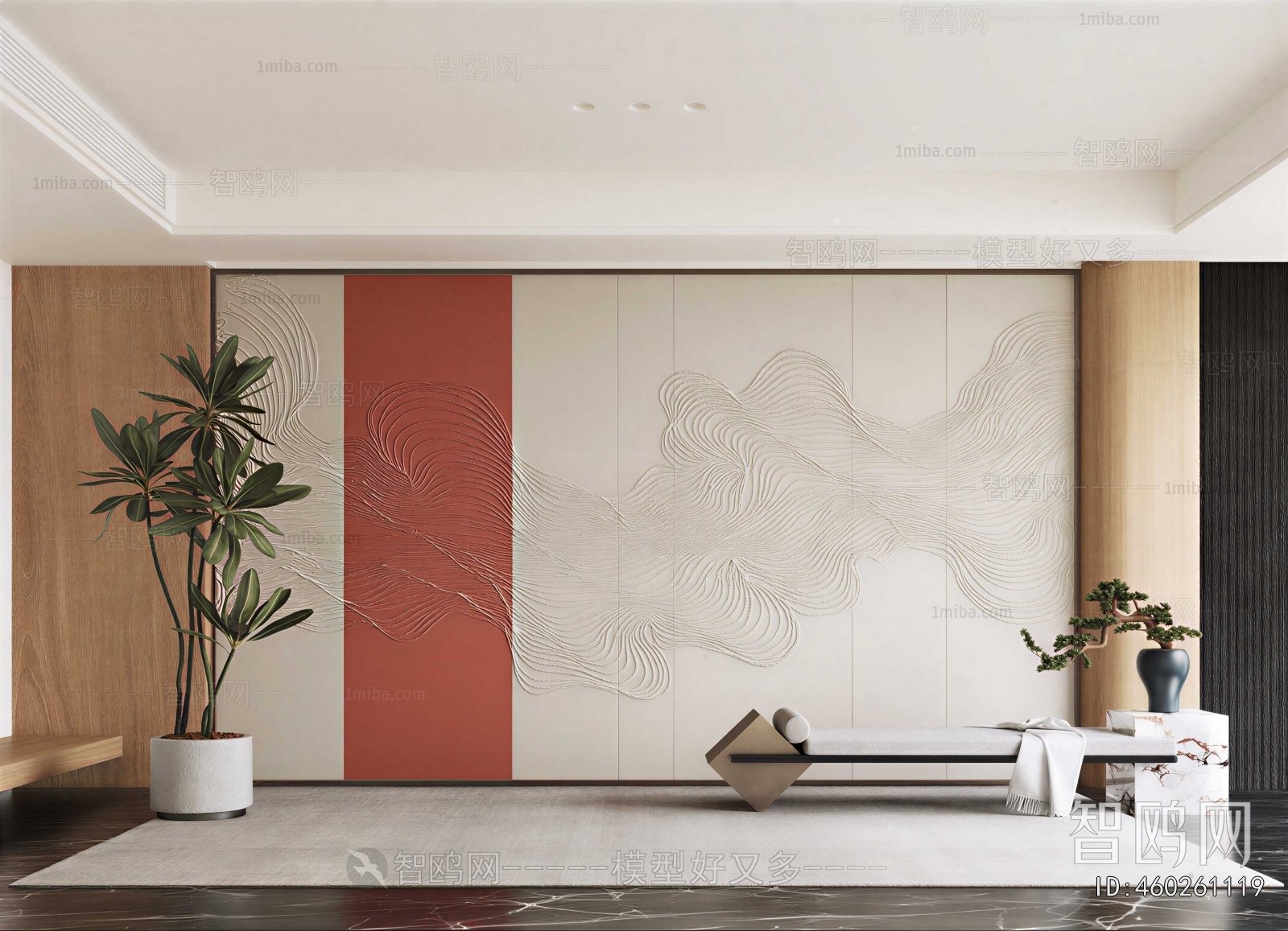 New Chinese Style TV Wall