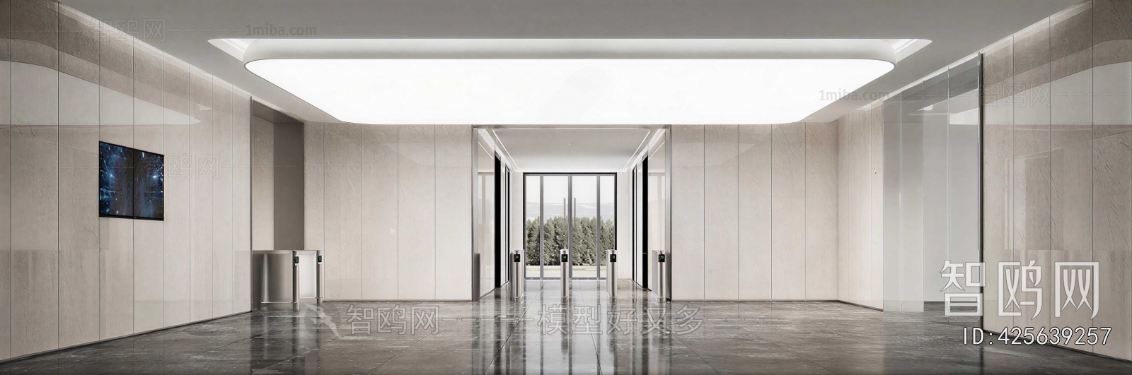 Modern Office Reception Desk
