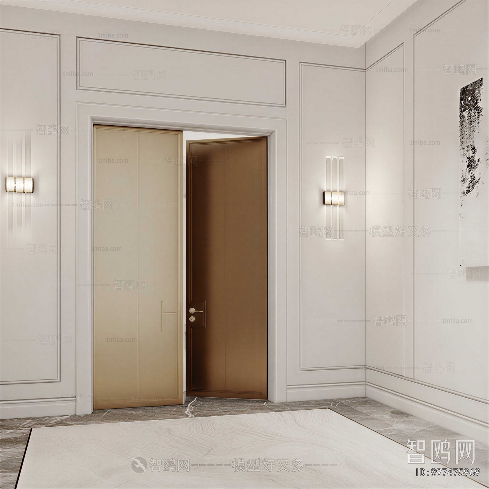 Modern Double Door