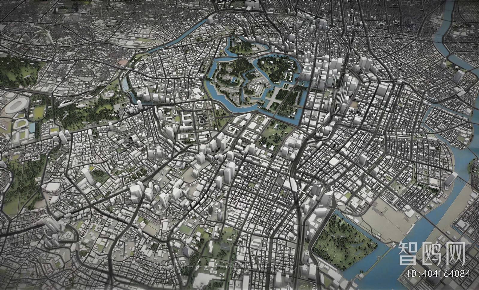 Modern Architectural Bird's-eye View Planning