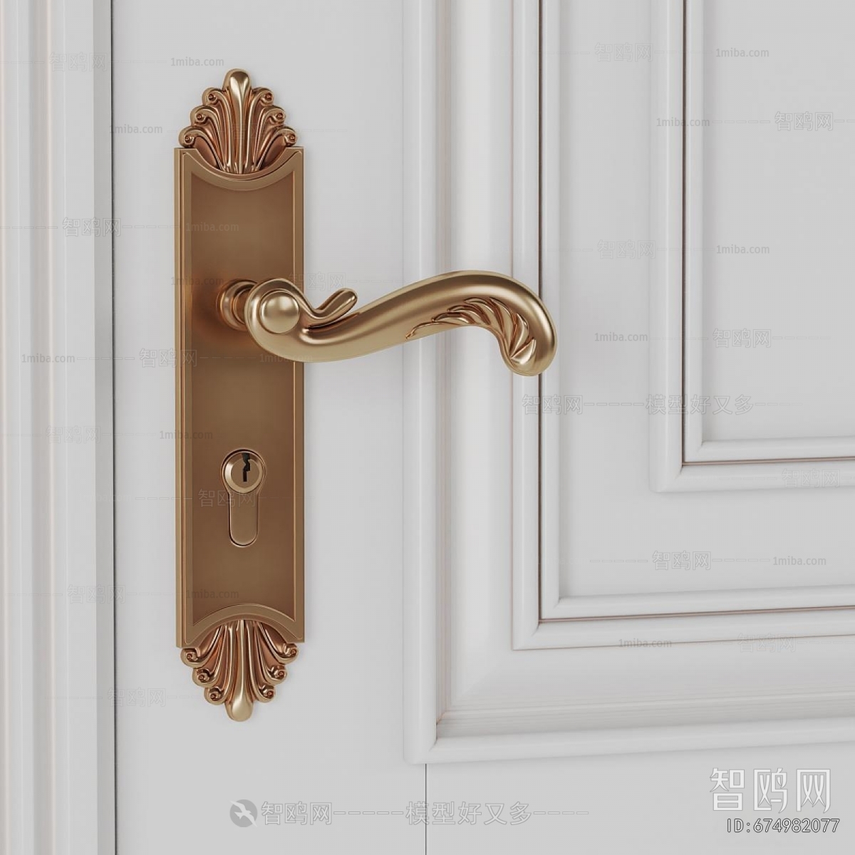 Simple European Style Entrance Door