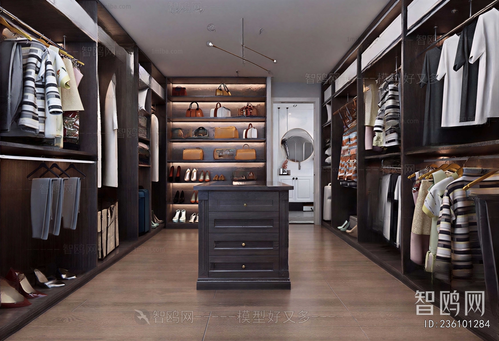 Modern Clothes Storage Area