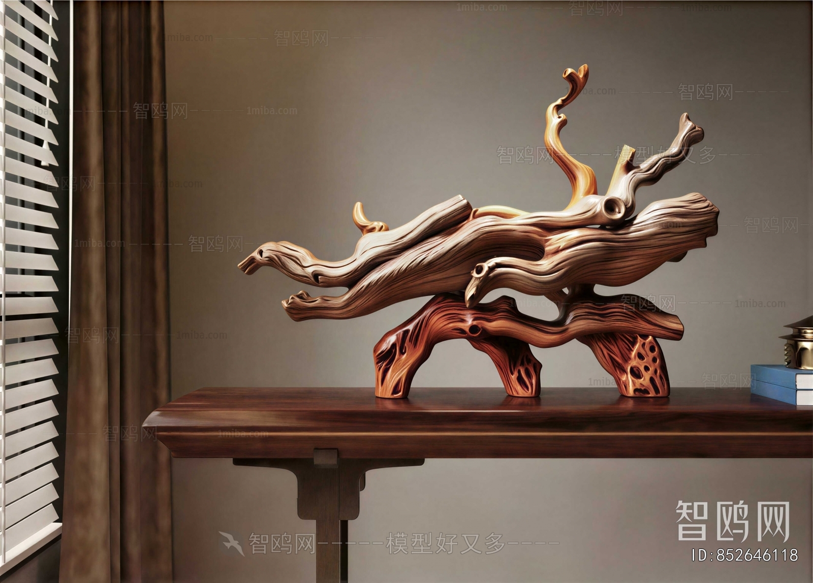 New Chinese Style Root Carving