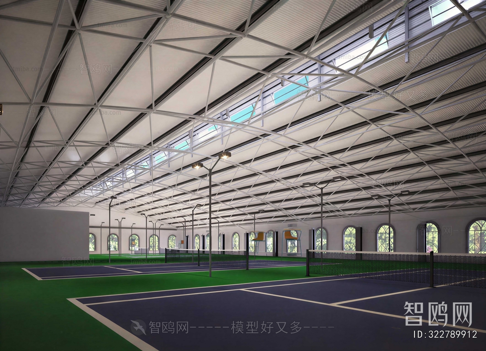 Modern Indoor Stadium