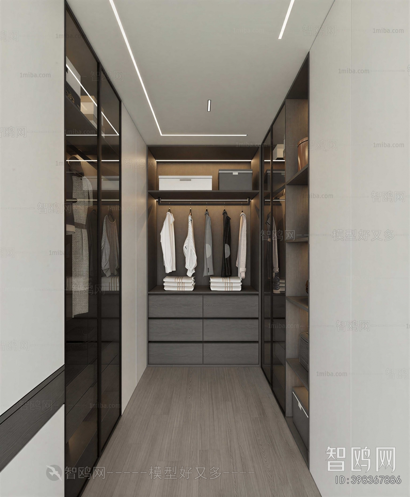 Modern Clothes Storage Area