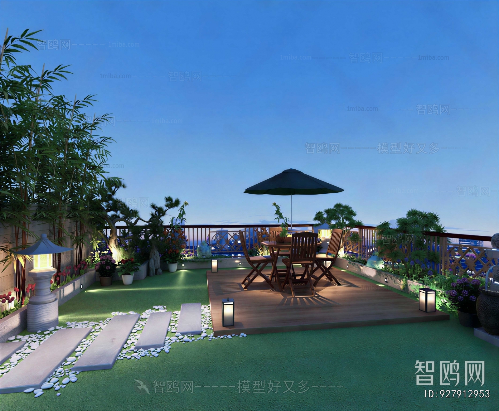 Modern Courtyard/landscape