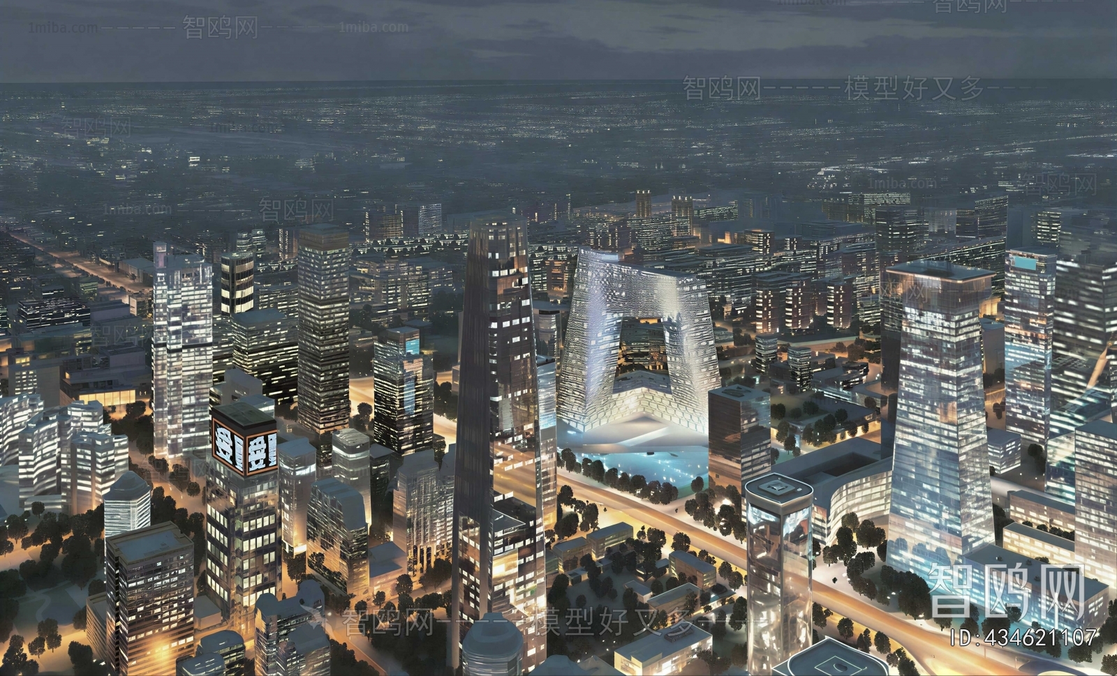 Modern Architectural Bird's-eye View Planning