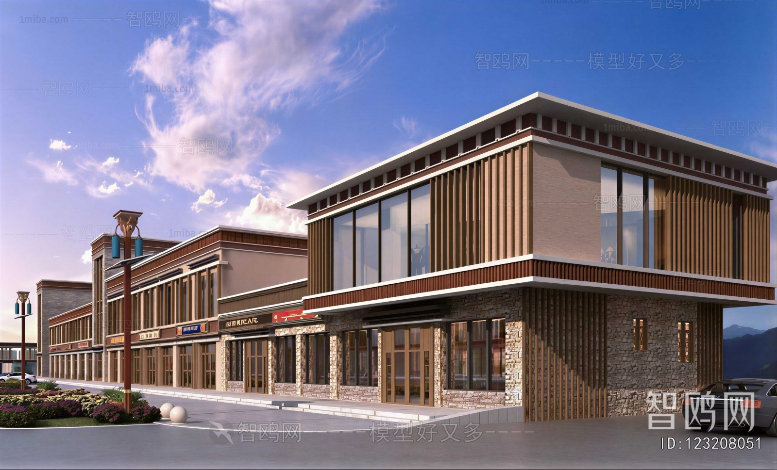 New Chinese Style Commercial Street