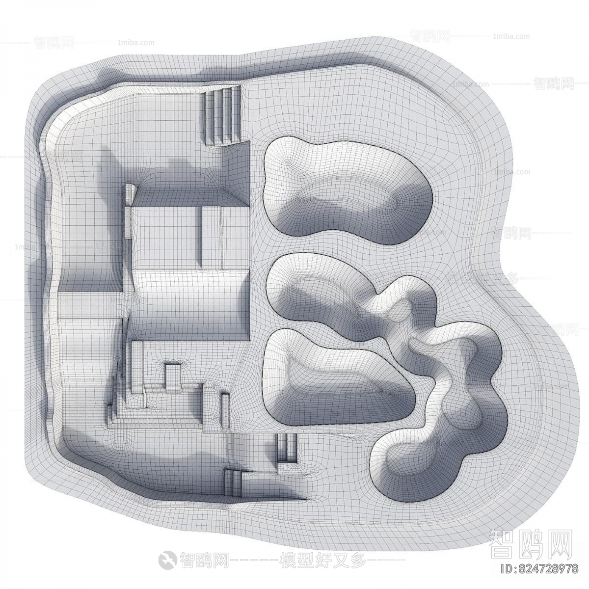 Modern Architectural Bird's-eye View Planning