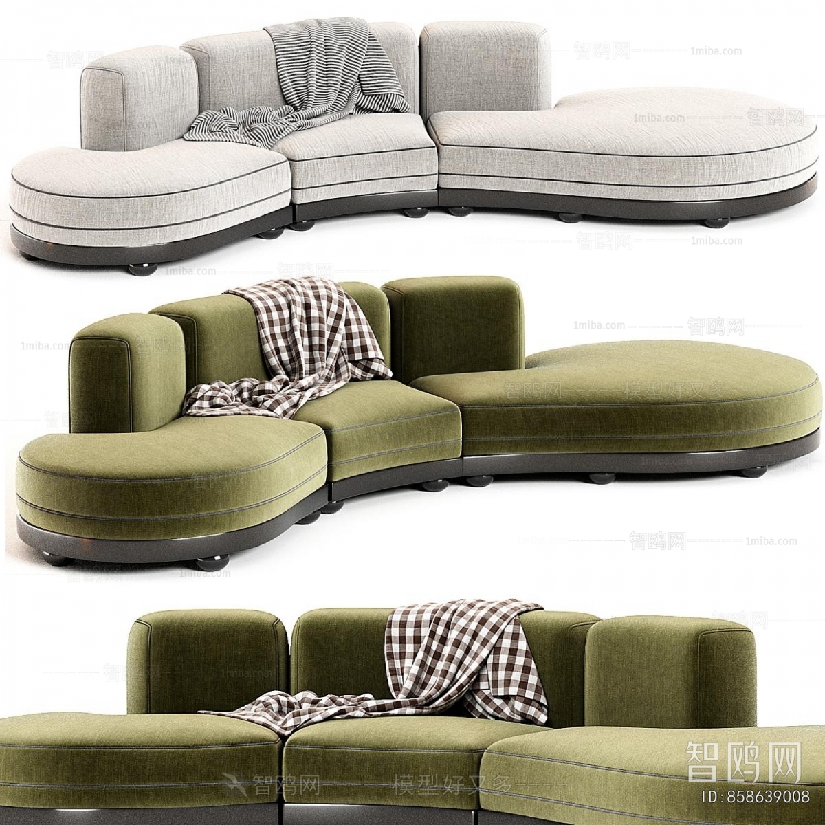 Modern Curved Sofa