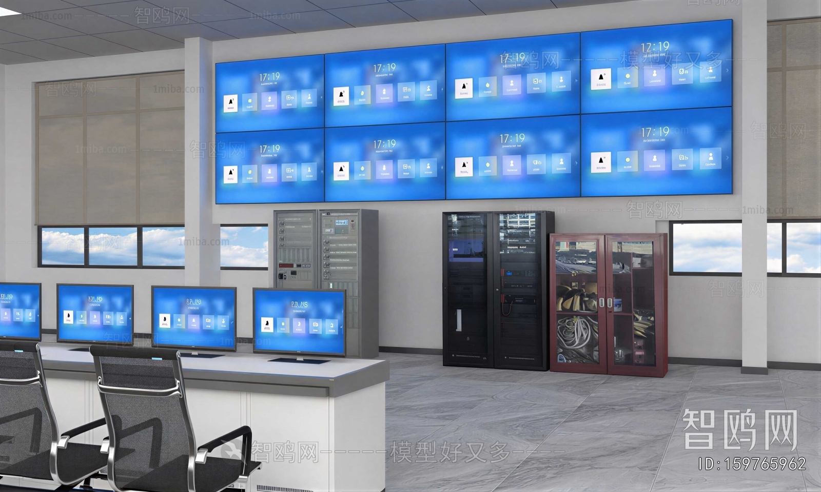 Modern Monitor Room