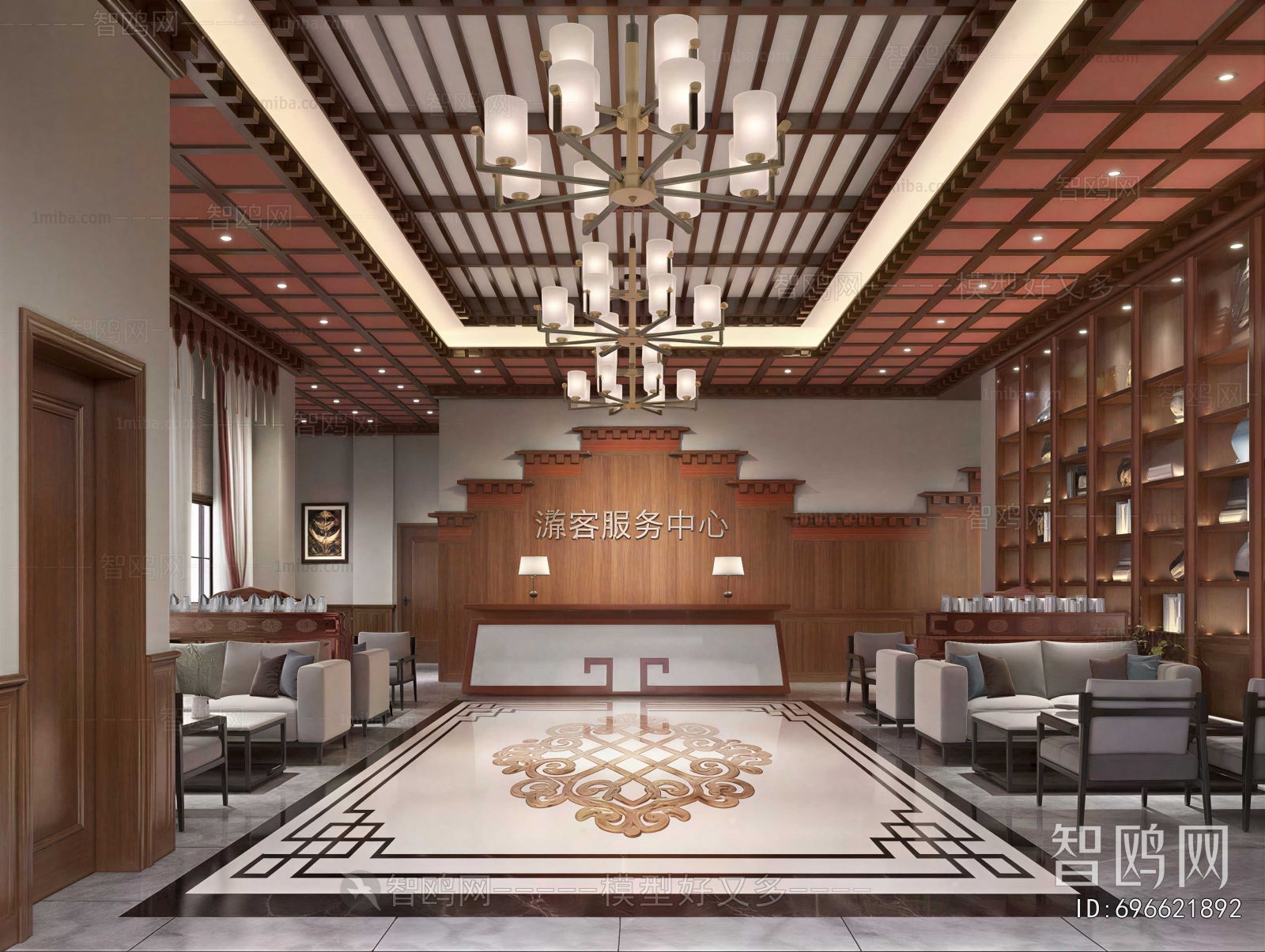 New Chinese Style Lobby Hall