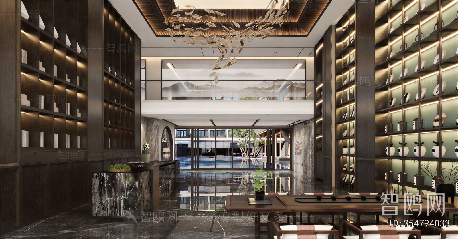 New Chinese Style Lobby Hall