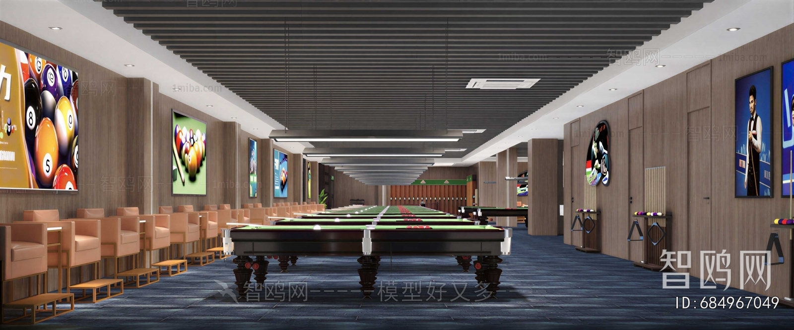 Modern Billiard Room