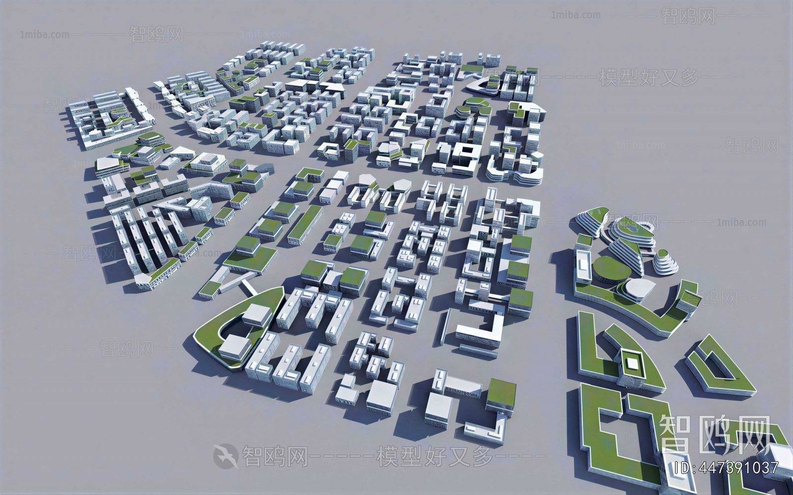 Modern Architectural Bird's-eye View Planning