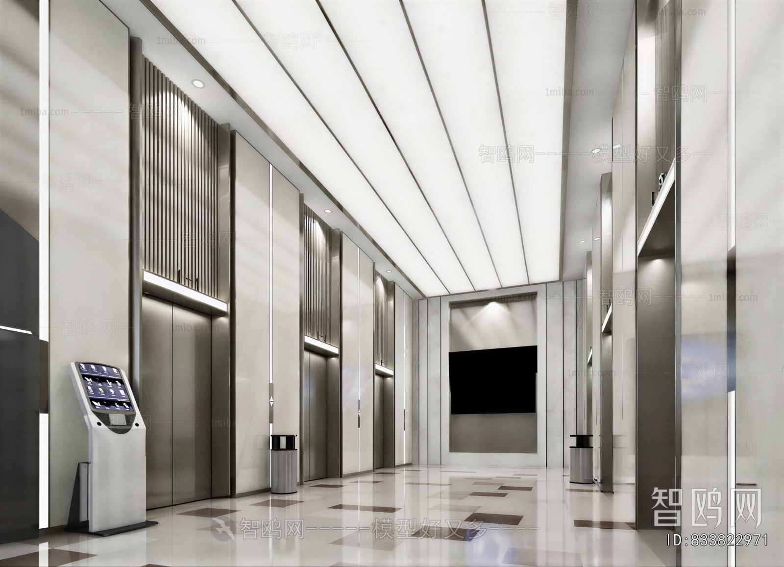 Modern Office Elevator Hall