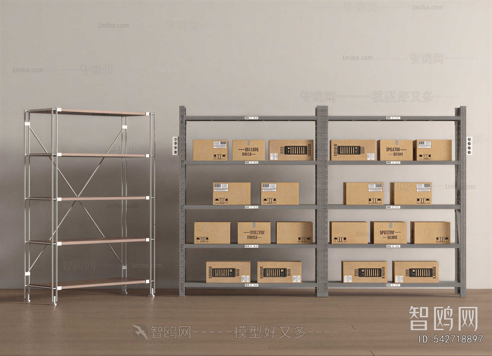 Modern Supermarket Shelf