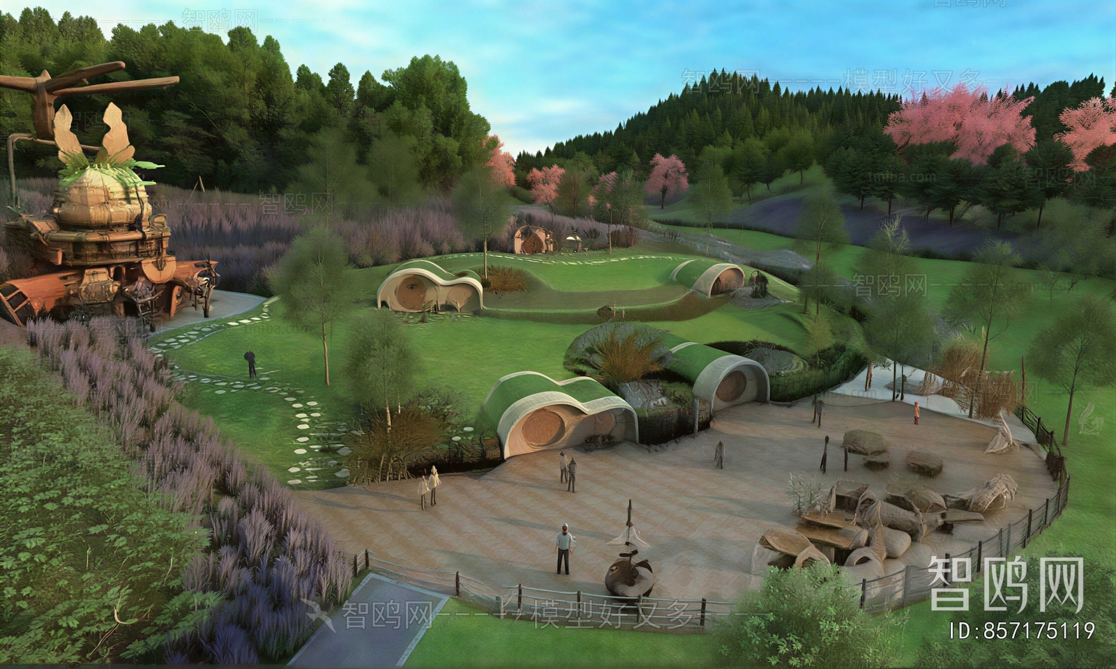 Modern Park Landscape