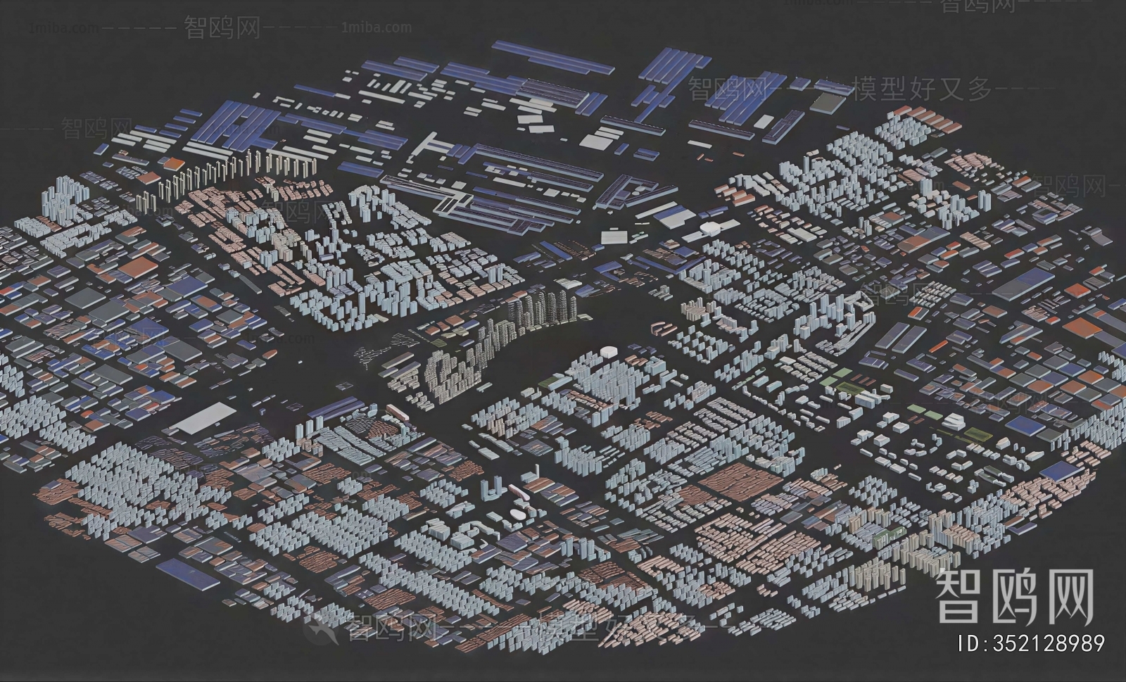 Modern Architectural Bird's-eye View Planning