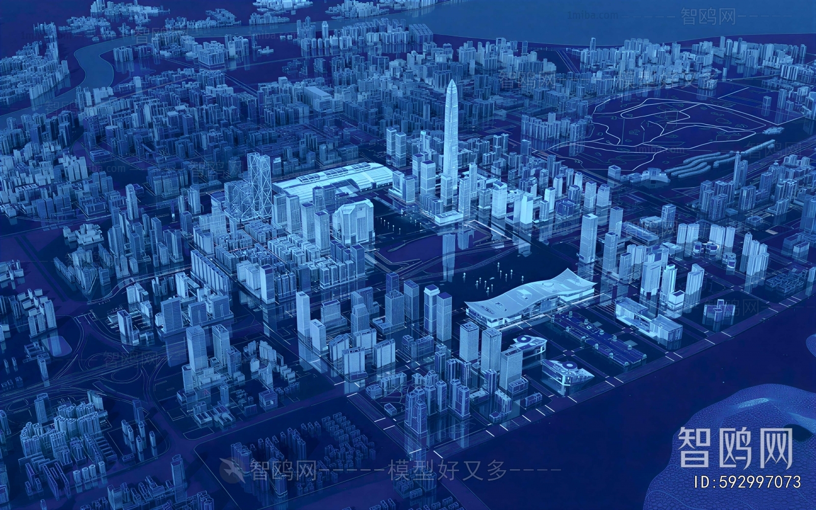 Modern Architectural Bird's-eye View Planning