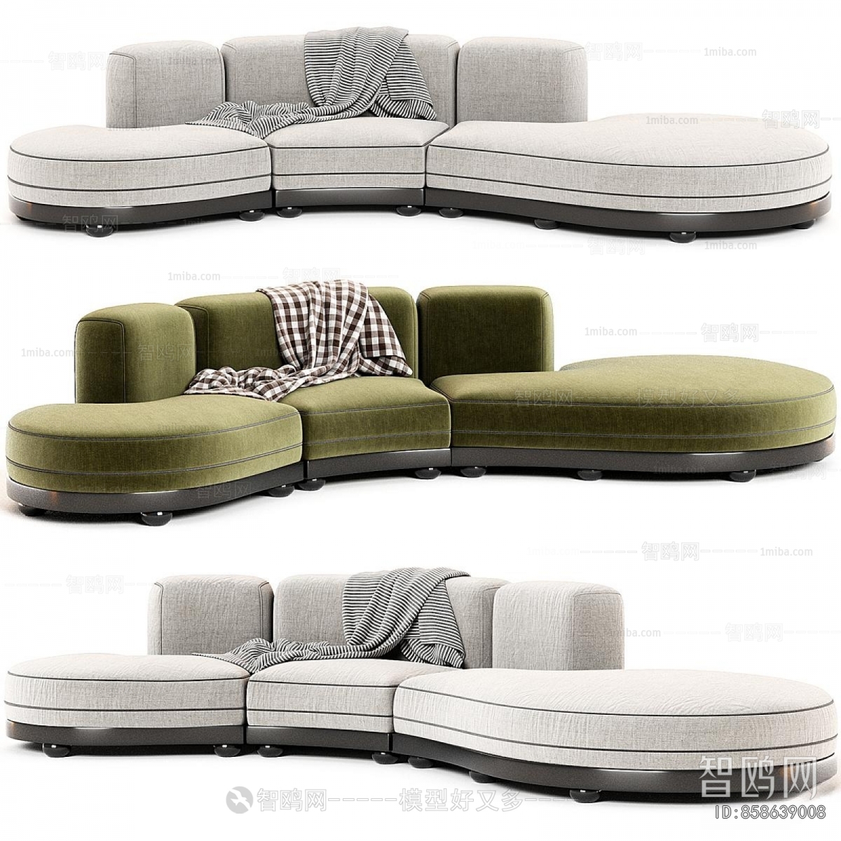 Modern Curved Sofa