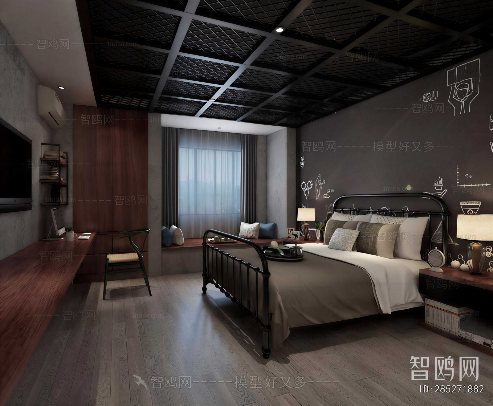 Industrial Style Bedroom