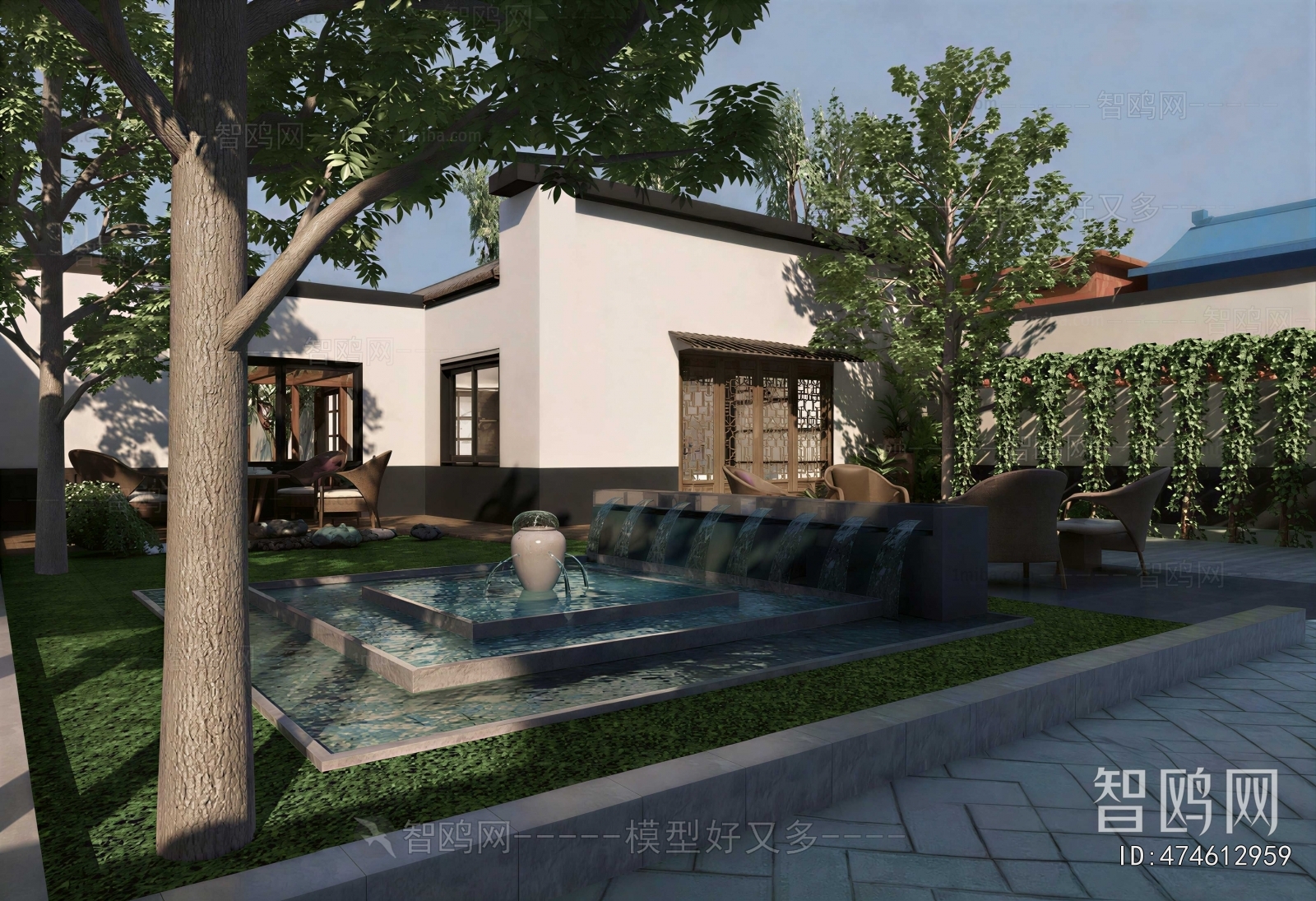 Modern Courtyard/landscape