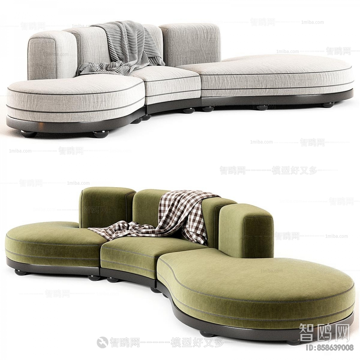 Modern Curved Sofa