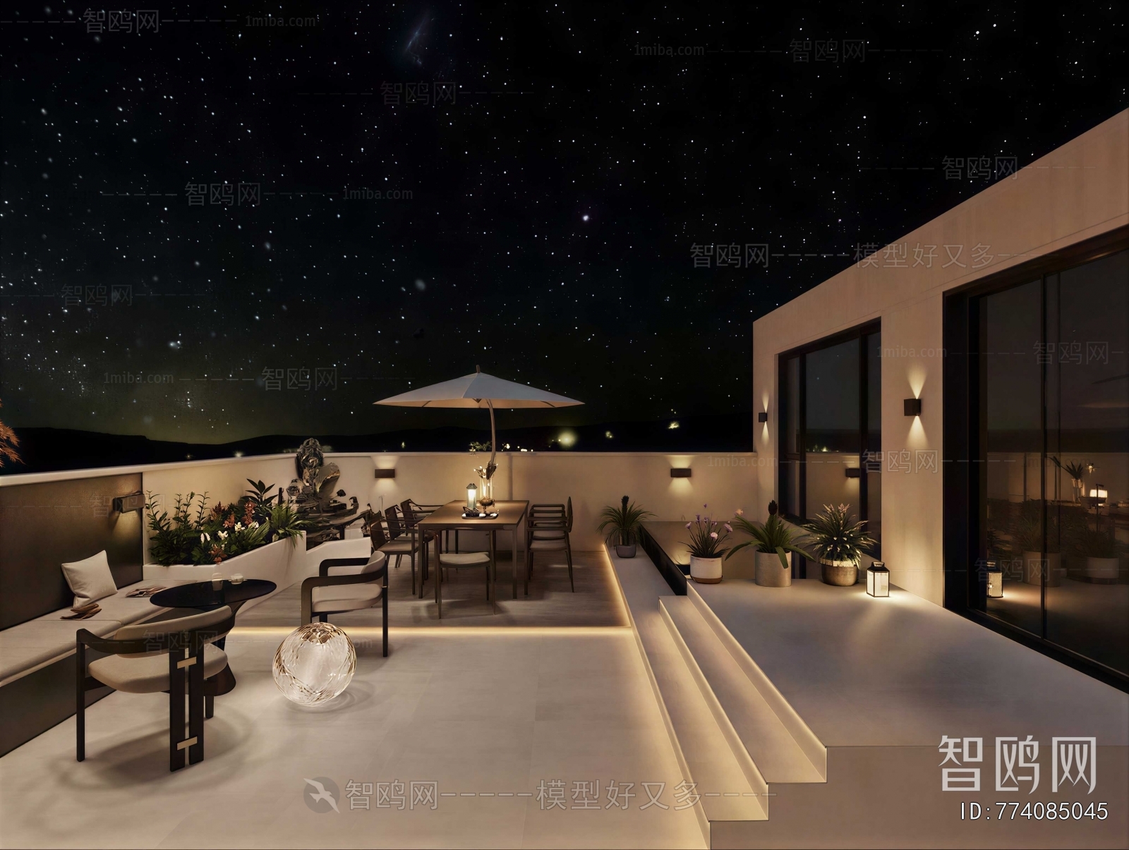 Modern Courtyard/landscape