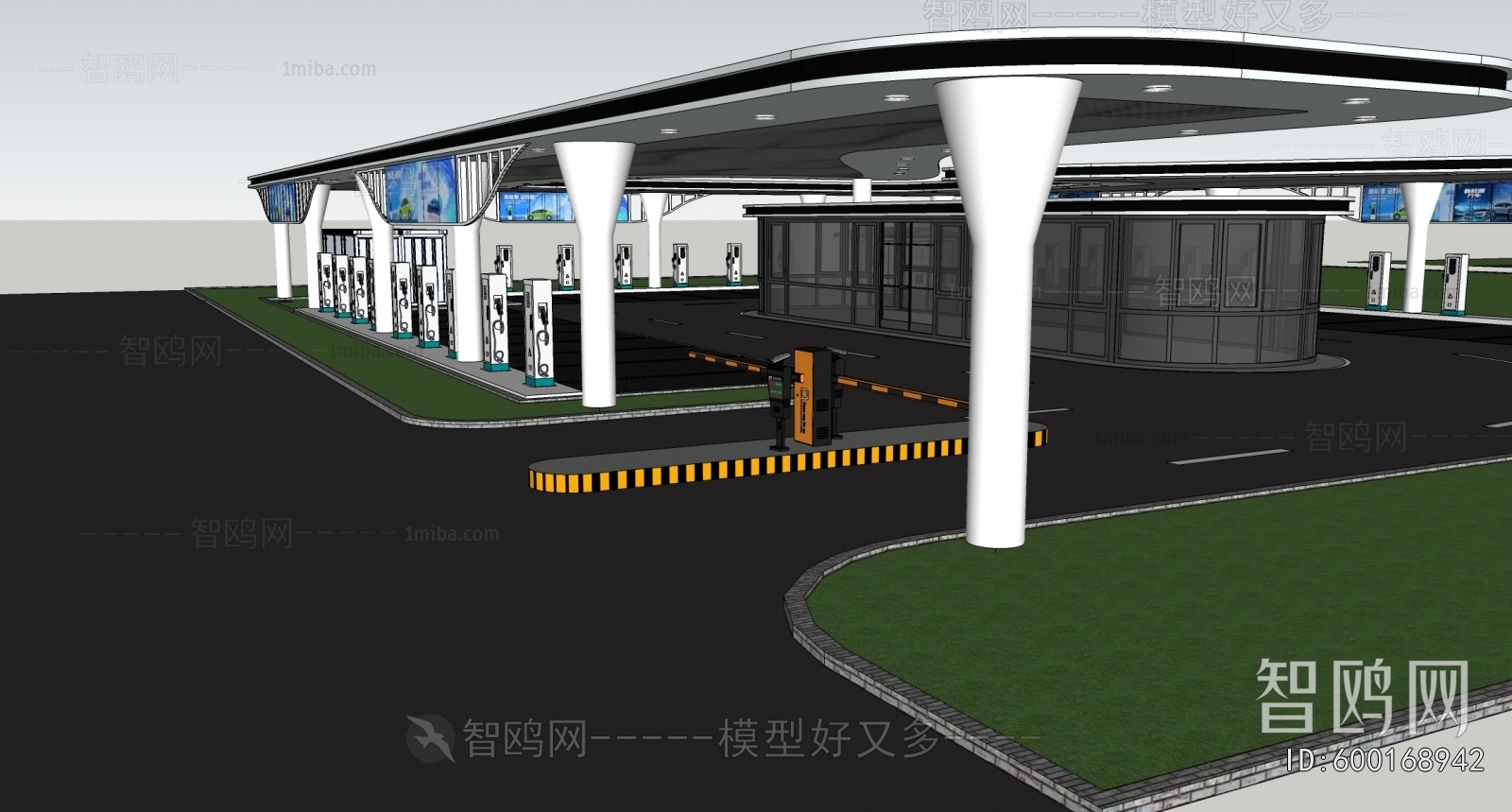 Modern Outdoor Parking Lot