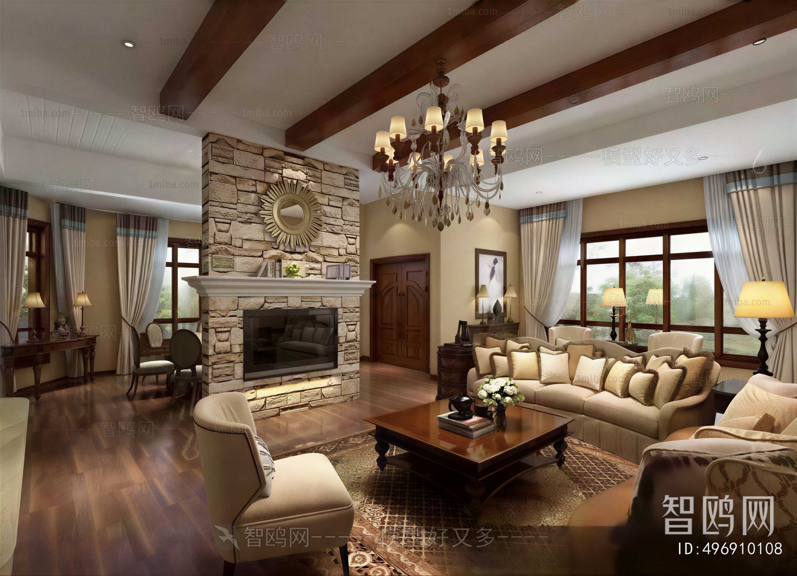 American Style A Living Room